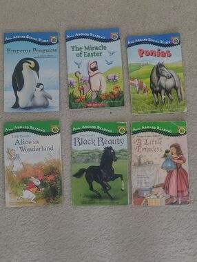 Lot of 6 All Aboard Reading Children’s Books Colorful Covers Y2K Educational